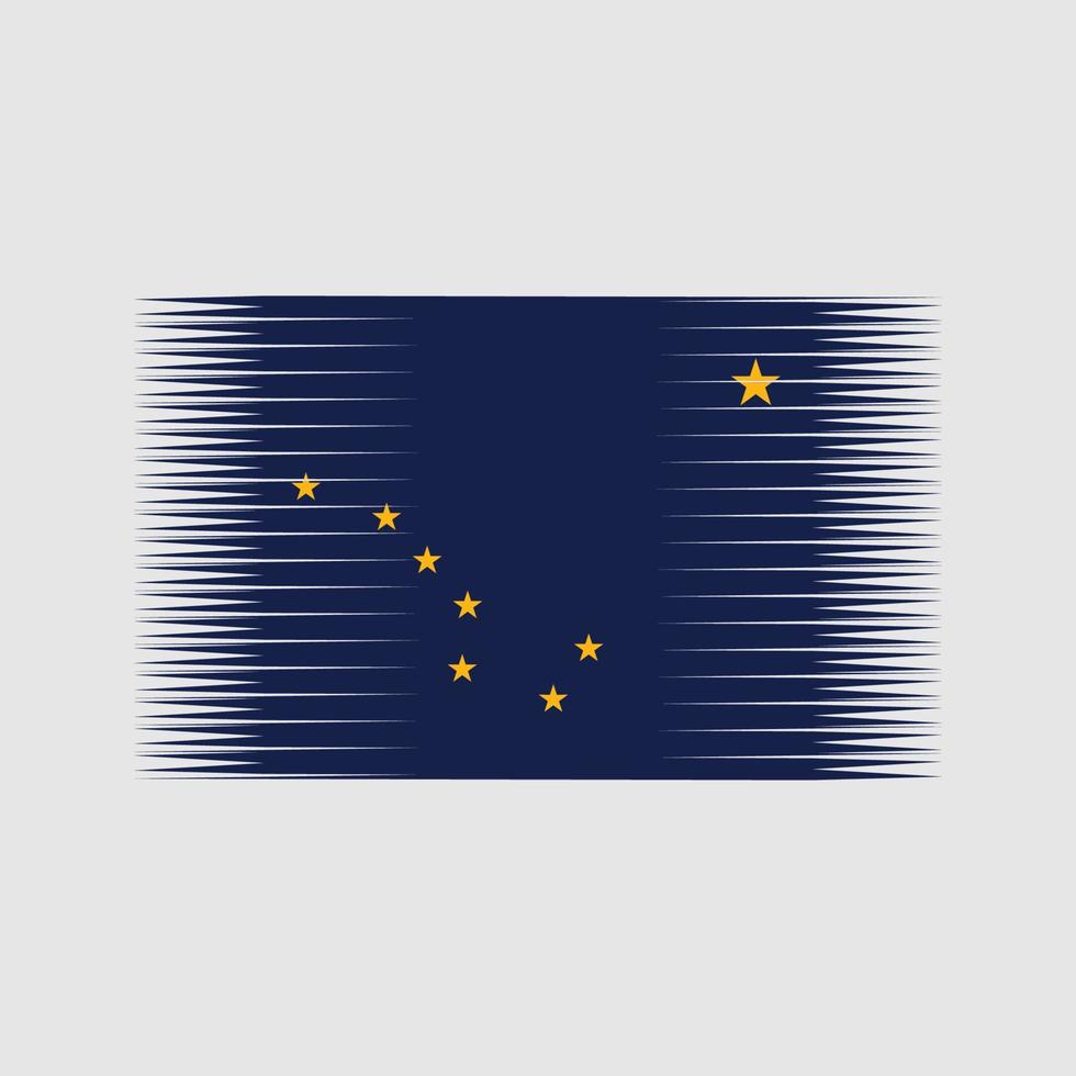 vector de la bandera de alaska. bandera nacional