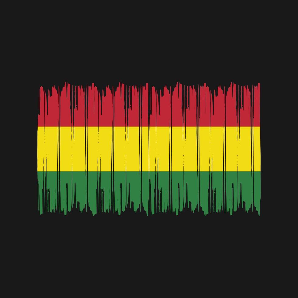 Bolivia Flag Brush Strokes. National Flag vector