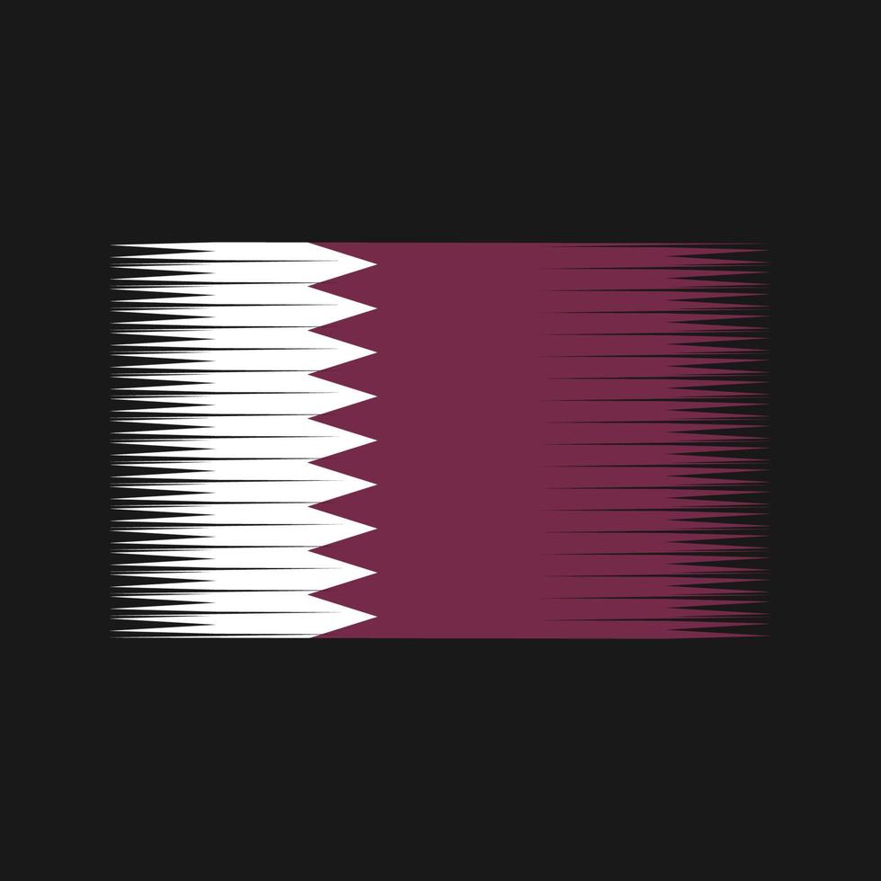 vector de la bandera de qatar. bandera nacional