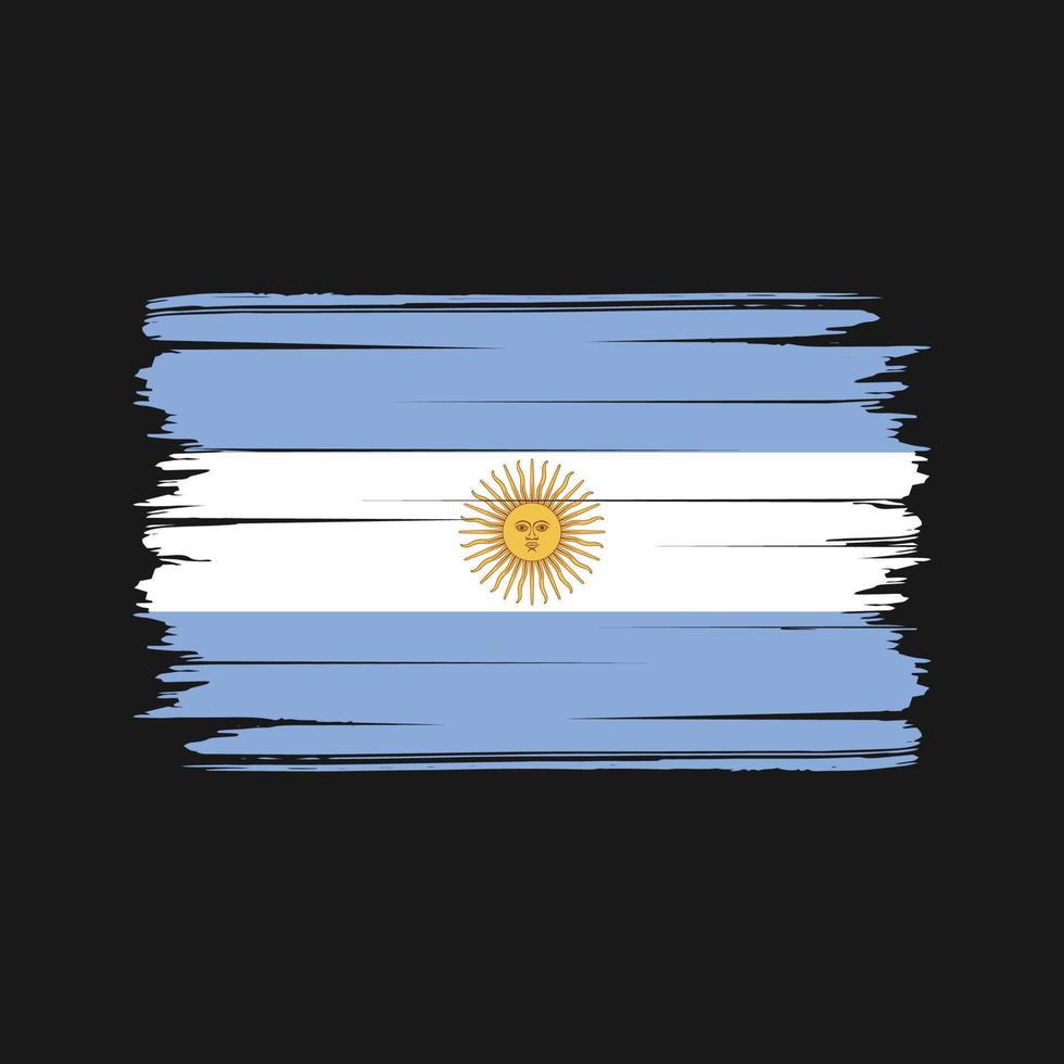 Argentina Flag Brush Vector. National Flag vector