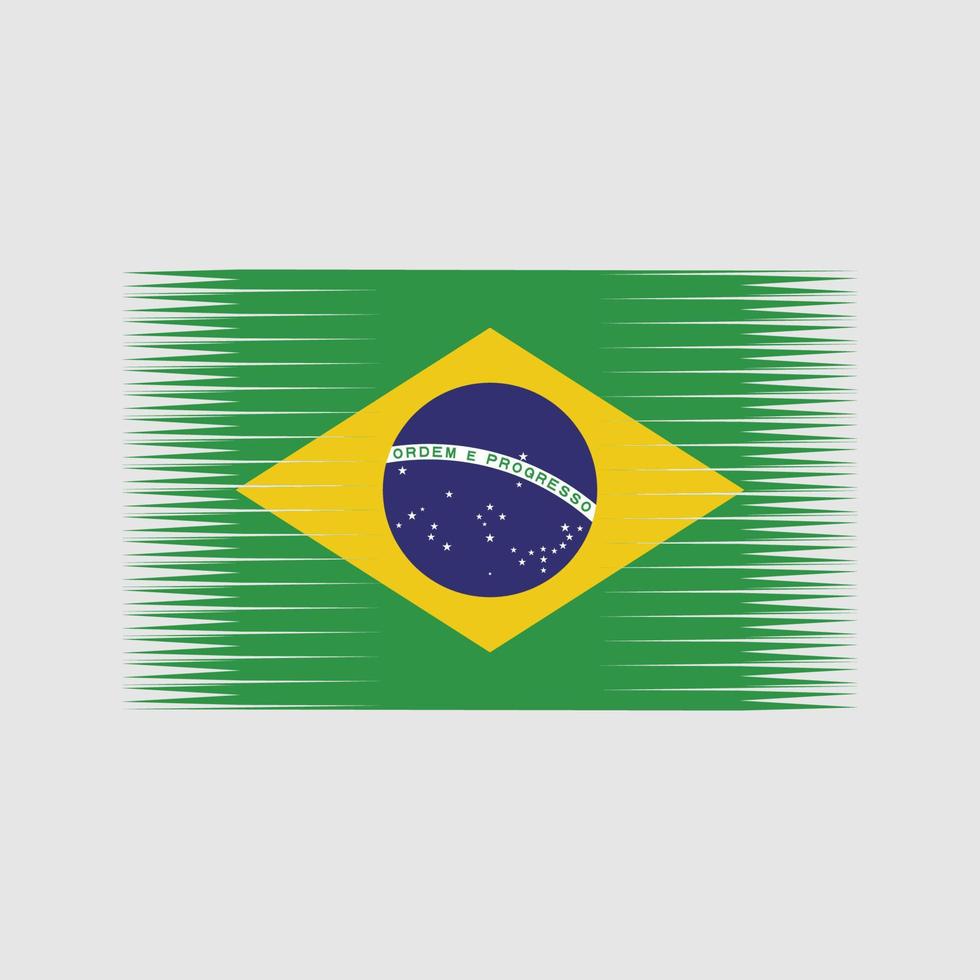 vector de la bandera de brasil. bandera nacional