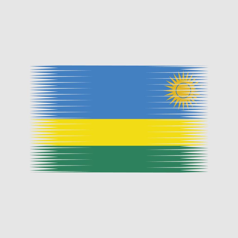 vector de la bandera de ruanda. bandera nacional