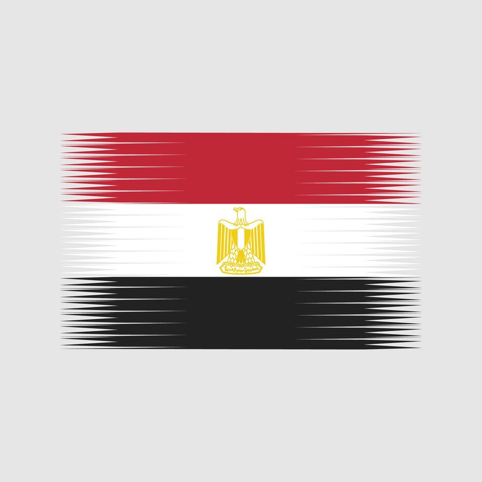vector de bandera de egipto. bandera nacional