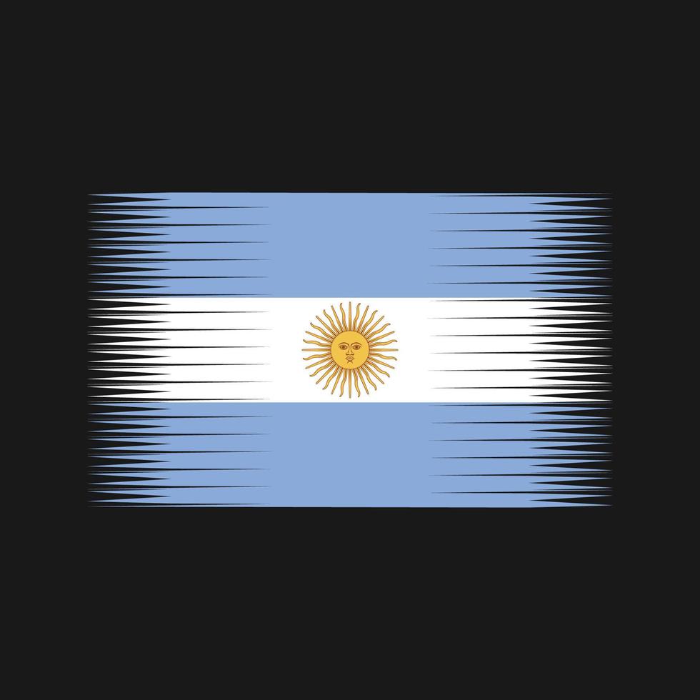 vector de la bandera argentina. bandera nacional