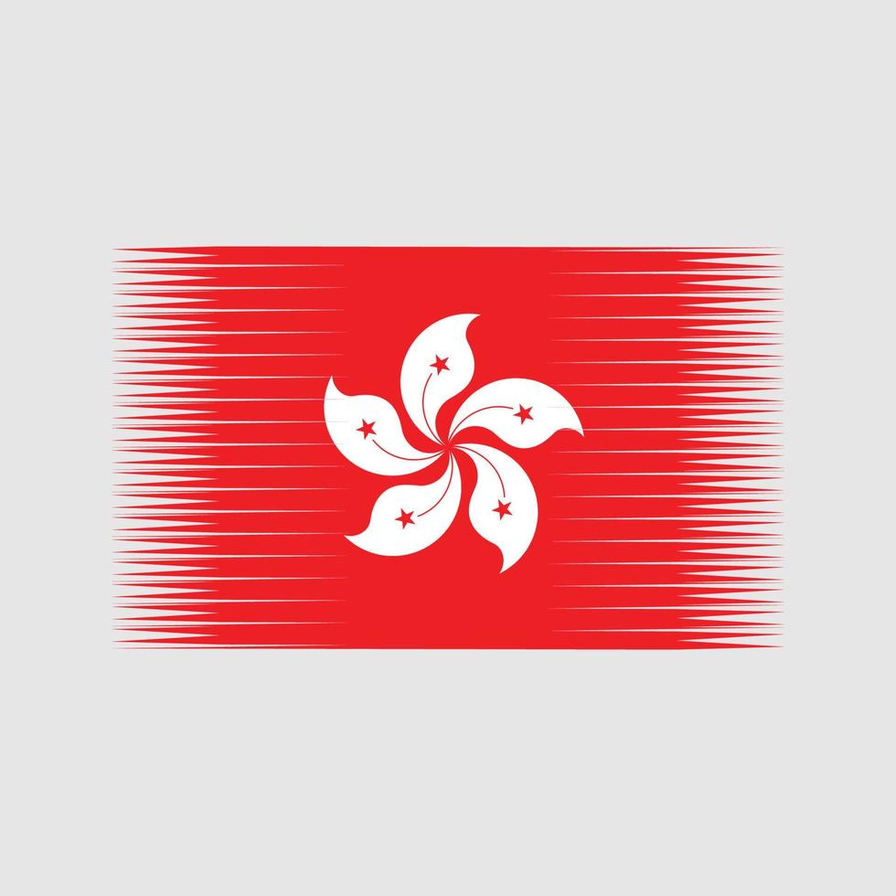 vector de la bandera de hong kong. bandera nacional