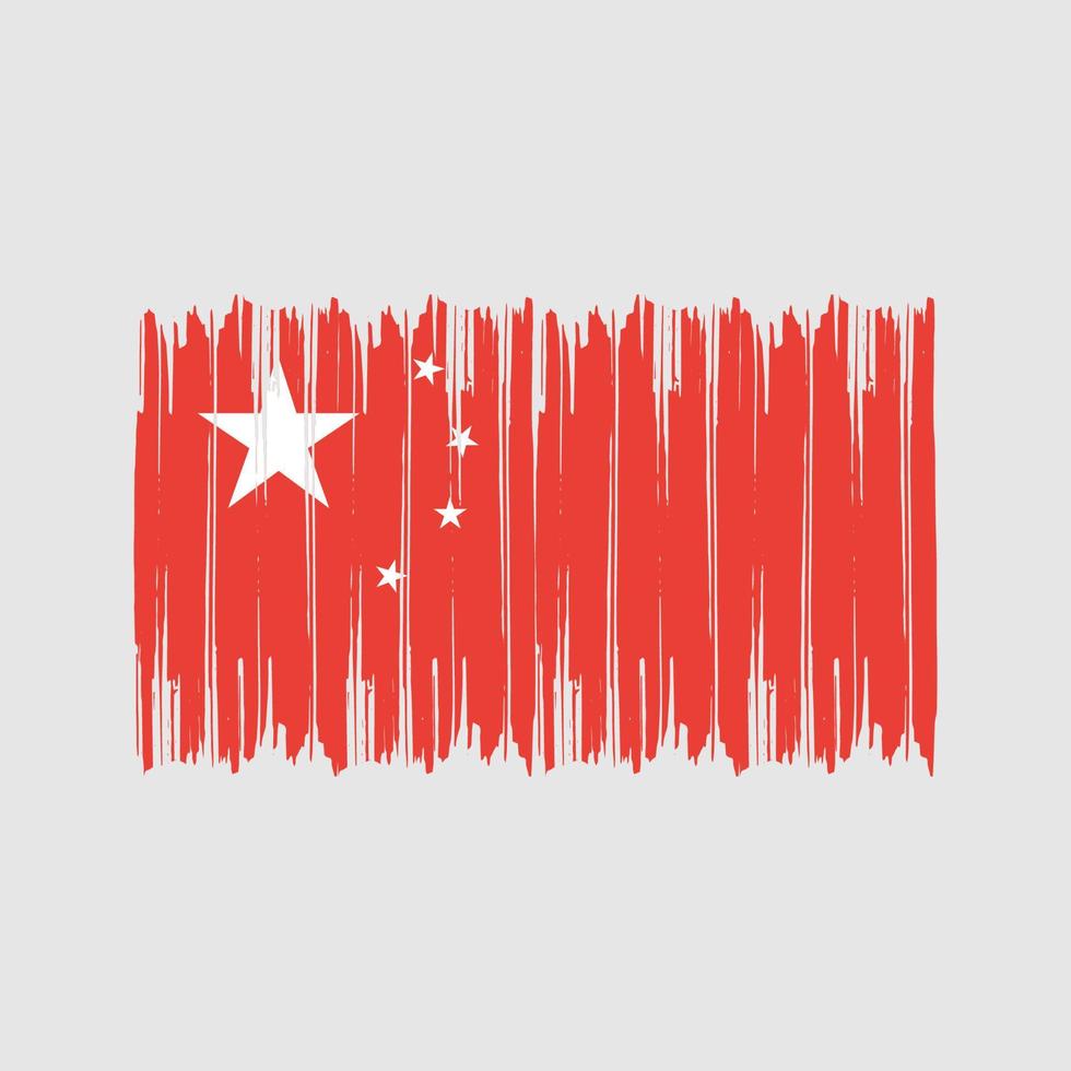 China Flag Brush Strokes. National Flag vector