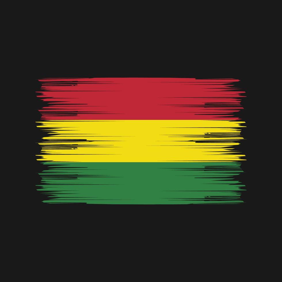 Bolivia Flag Brush. National Flag vector