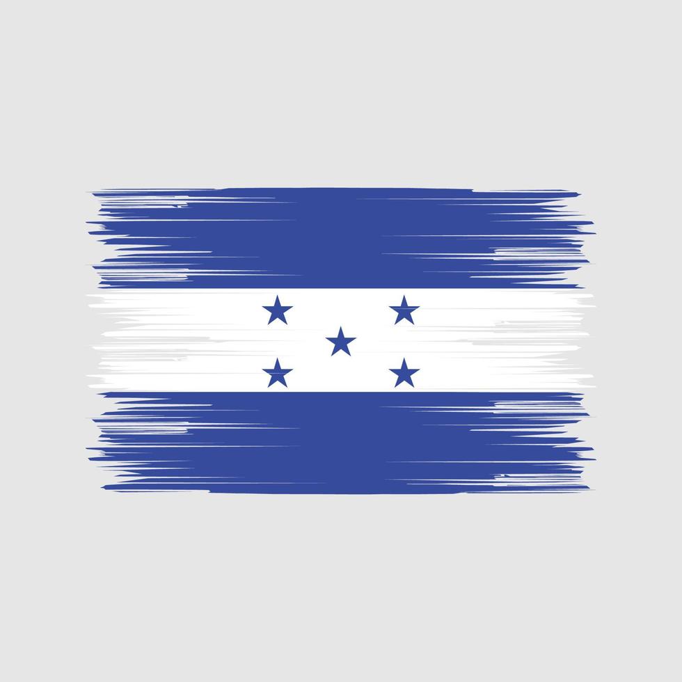 Honduras Flag Brush. National Flag vector