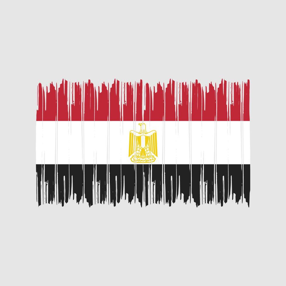 Egypt Flag Brush Strokes. National Flag vector