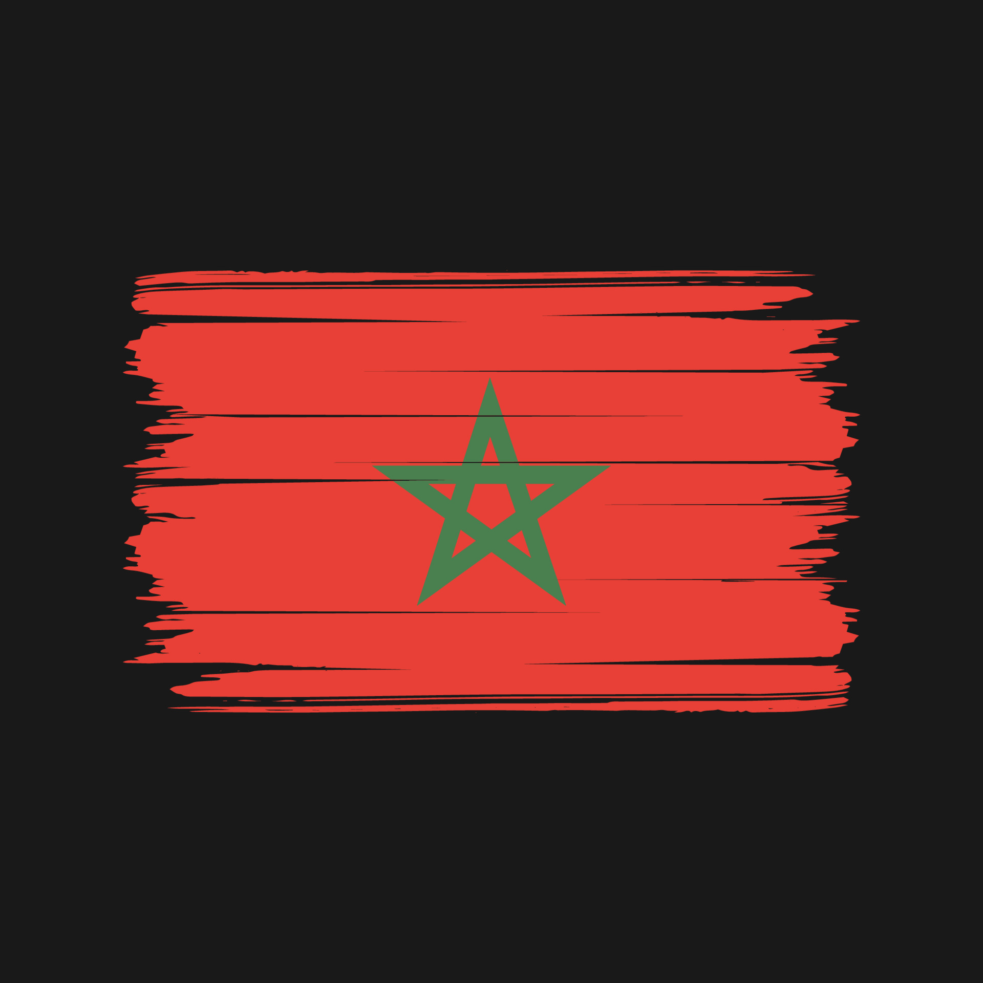Morocco Flag Brush Vector. National Flag 11165949 Vector Art at Vecteezy