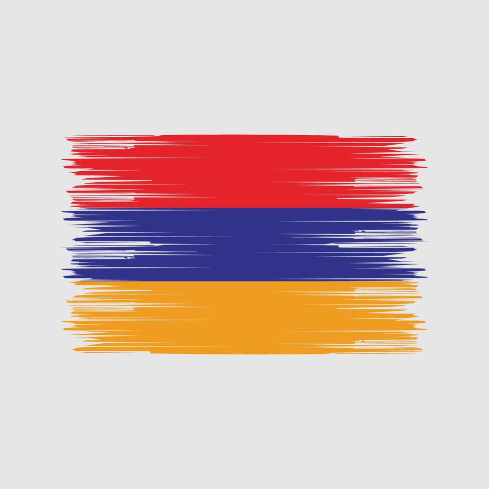 Armenia Flag Brush. National Flag vector