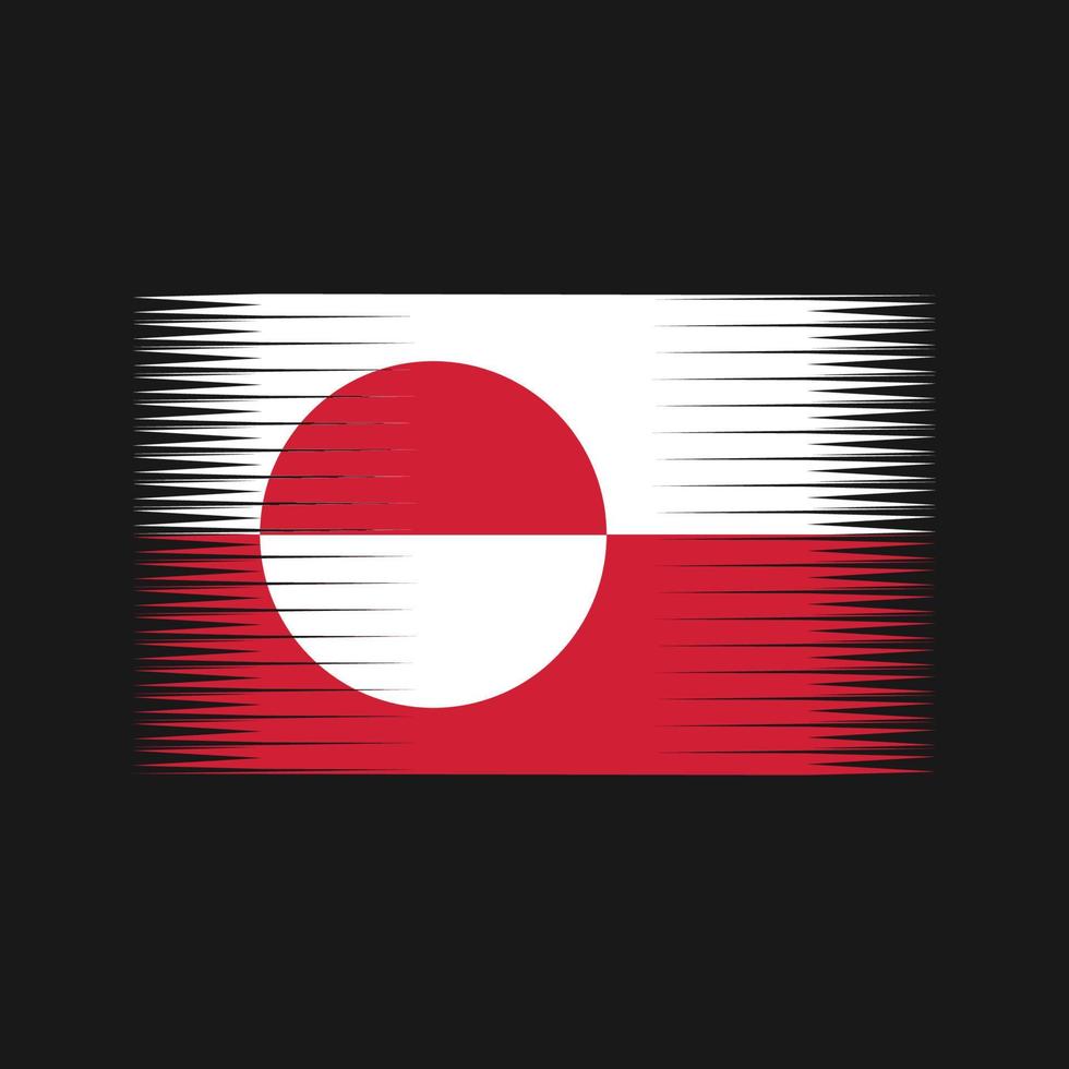 vector de bandera de groenlandia. bandera nacional