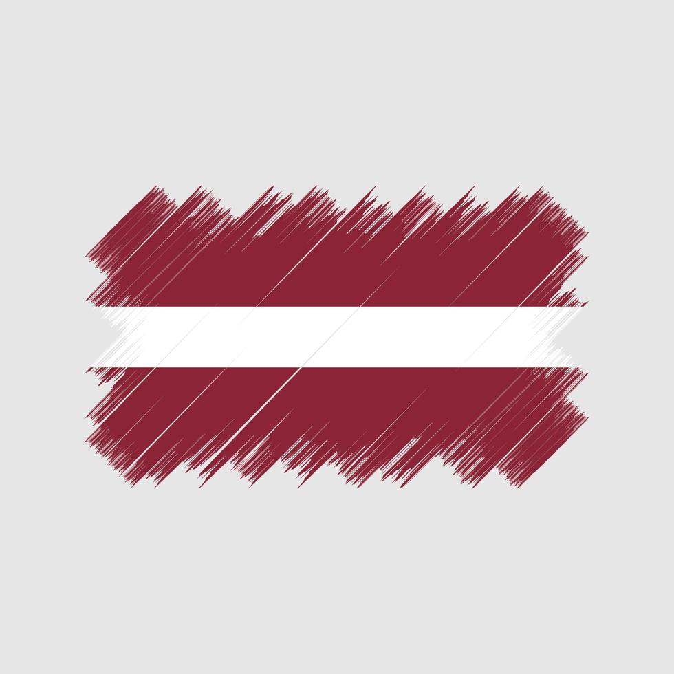 Latvia Flag Brush. National Flag vector