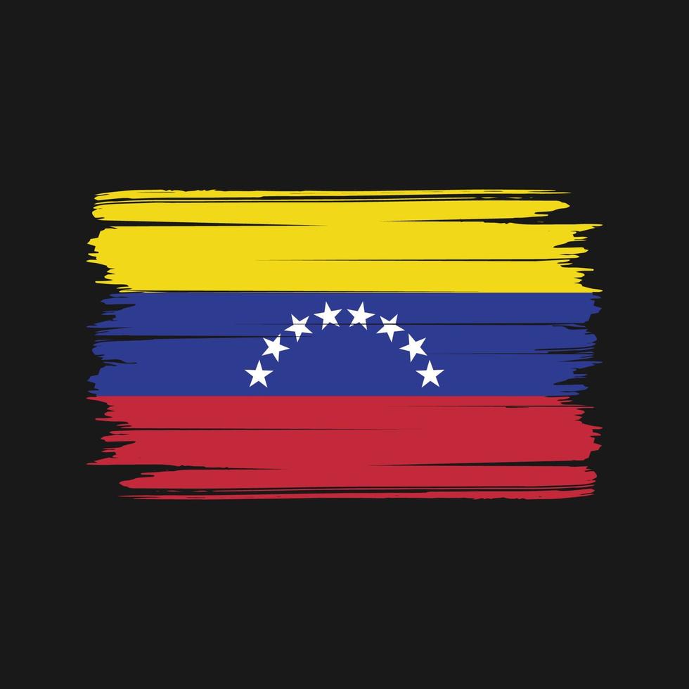 Venezuela Flag Brush Vector. National Flag vector