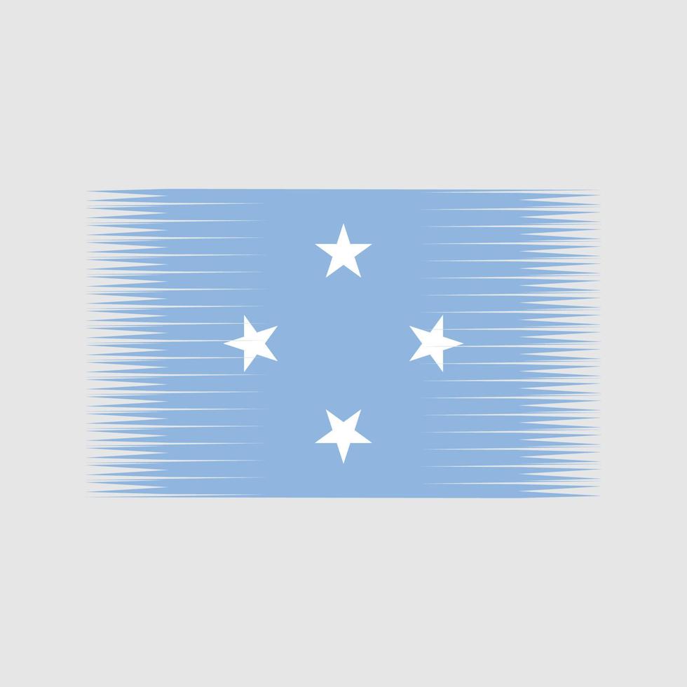 vector de la bandera de micronesia. bandera nacional