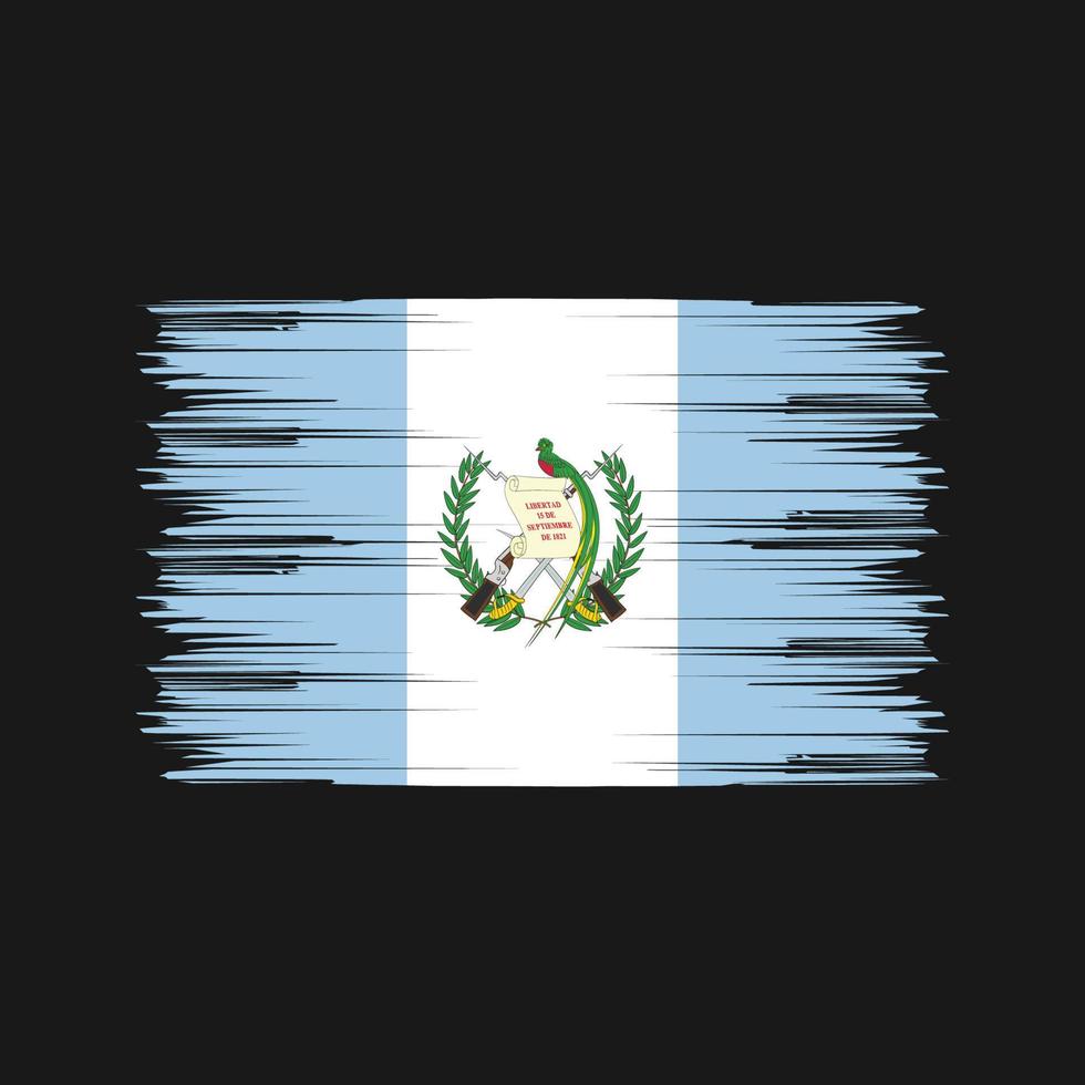 cepillo de la bandera de guatemala. bandera nacional vector