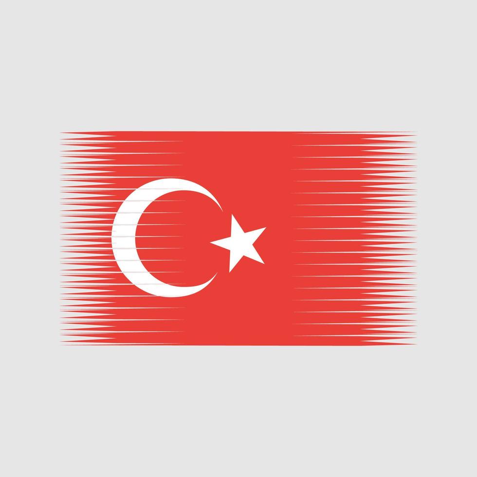 Turkey Flag Vector. National Flag vector