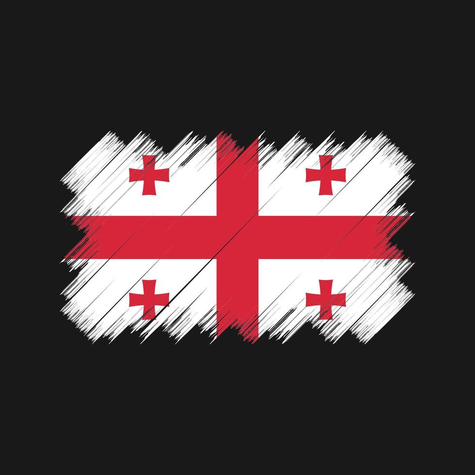 Georgia Flag Brush. National Flag vector