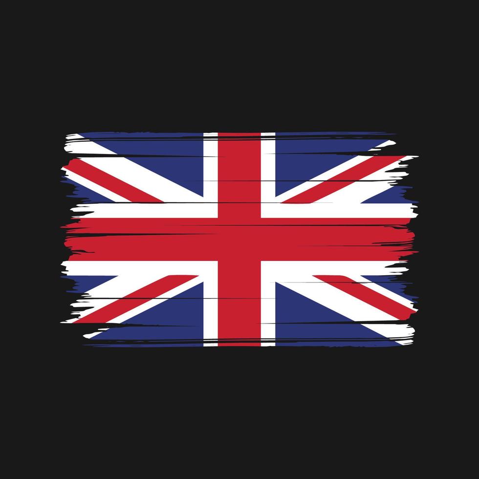 United Kingdom Flag Brush Vector. National Flag vector