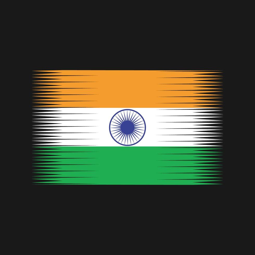 vector de la bandera india. bandera nacional