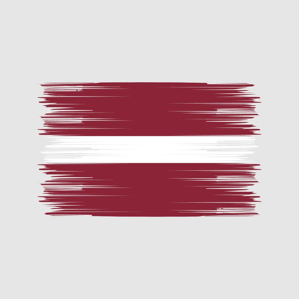Latvia Flag Brush. National Flag vector