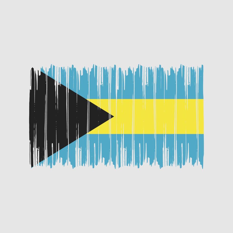 Bahamas Flag Brush Strokes. National Flag vector