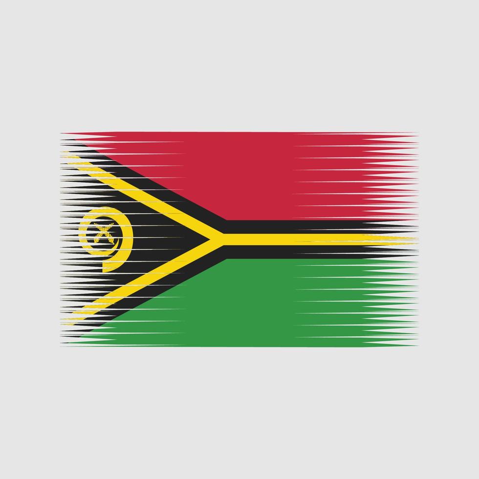 vector de la bandera de vanuatu. bandera nacional