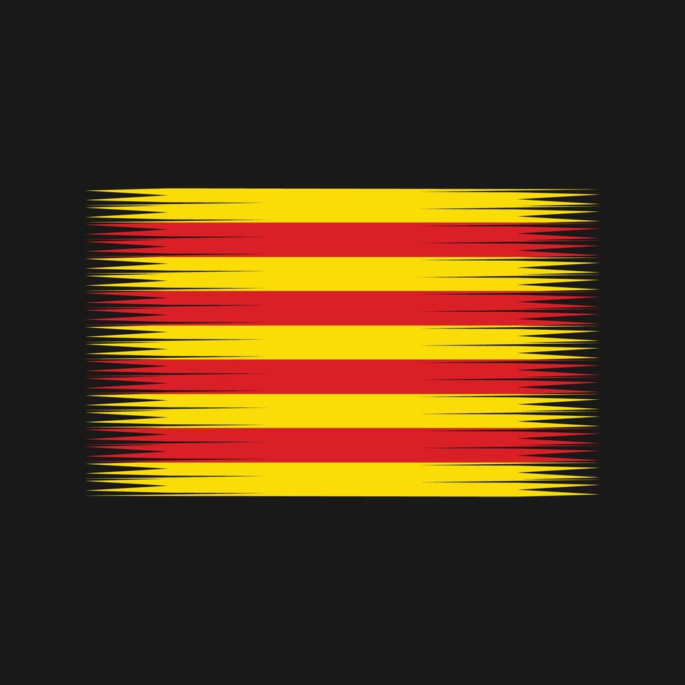 vector de la bandera de cataluña. bandera nacional