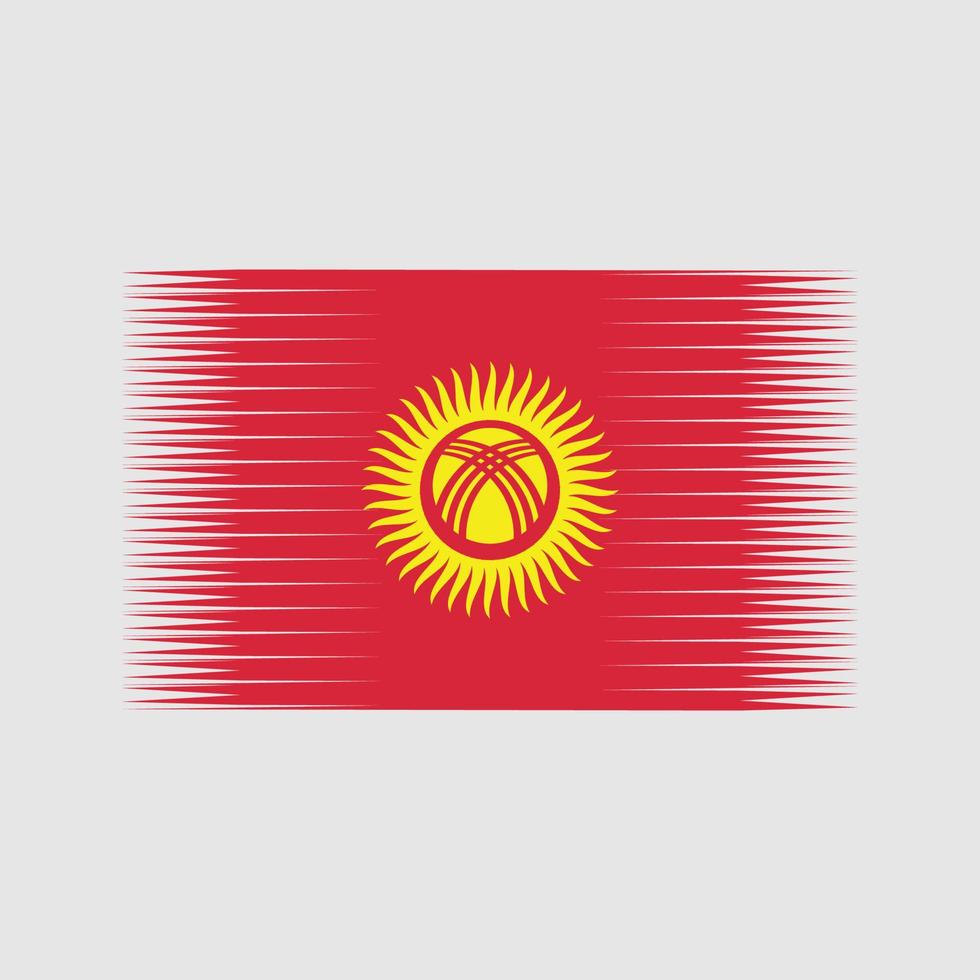 Kyrgyzstan Flag Vector. National Flag vector