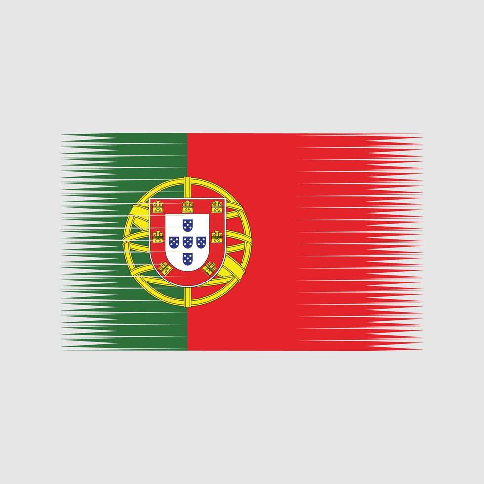 vector de bandera portuguesa. bandera nacional