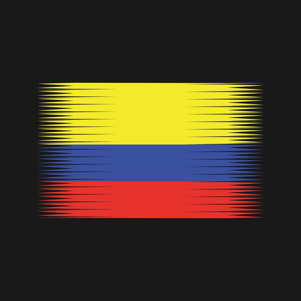 vector de la bandera de colombia. bandera nacional