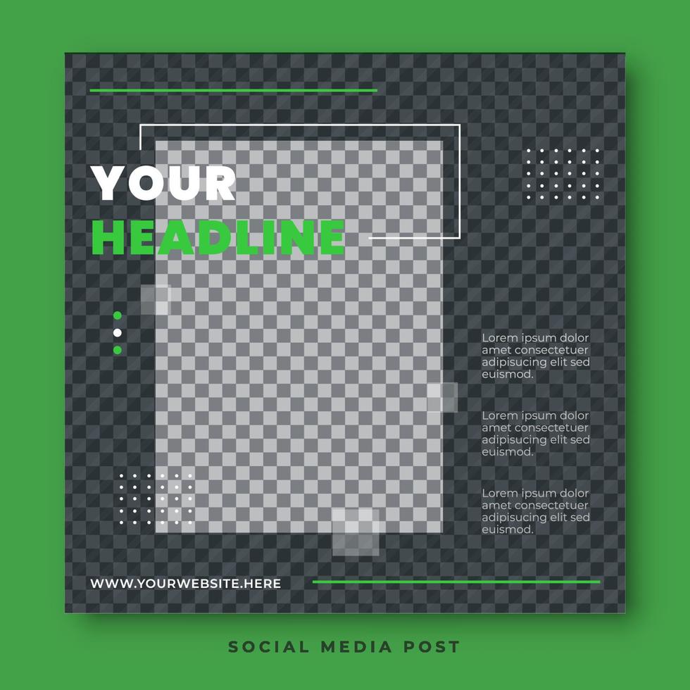 Fashion sale square banner social media template vector