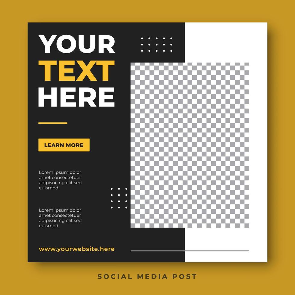 Fashion sale square banner social media template vector