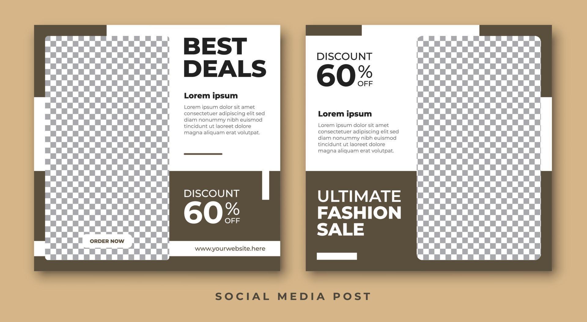 Best deals social media template 11166635 Vector Art at Vecteezy
