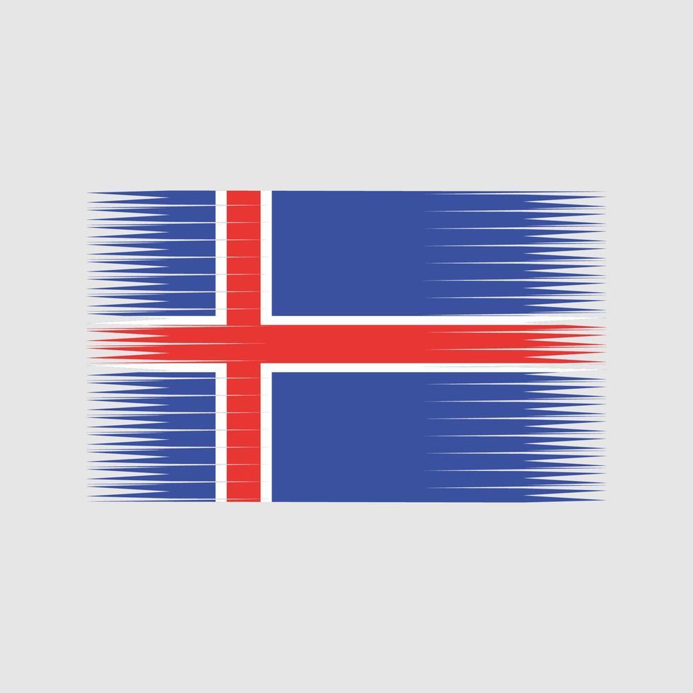 vector de la bandera de islandia. bandera nacional