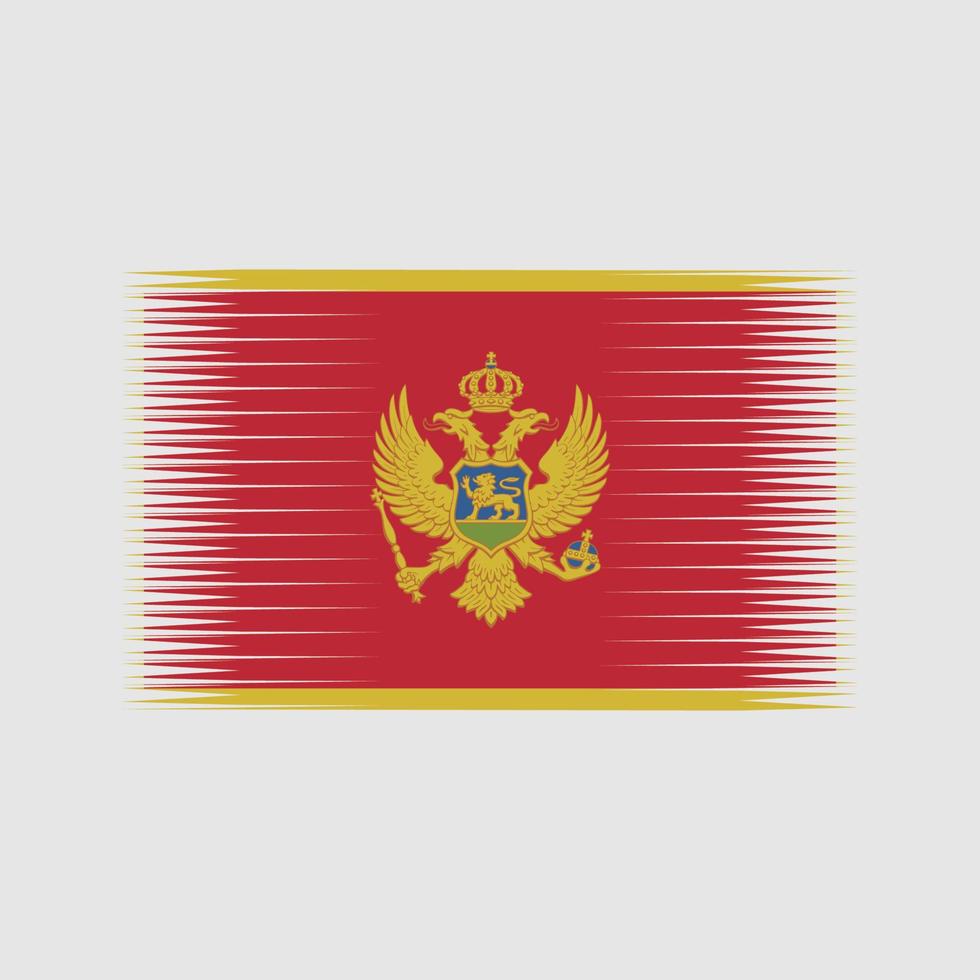 vector de la bandera de montenegro. bandera nacional