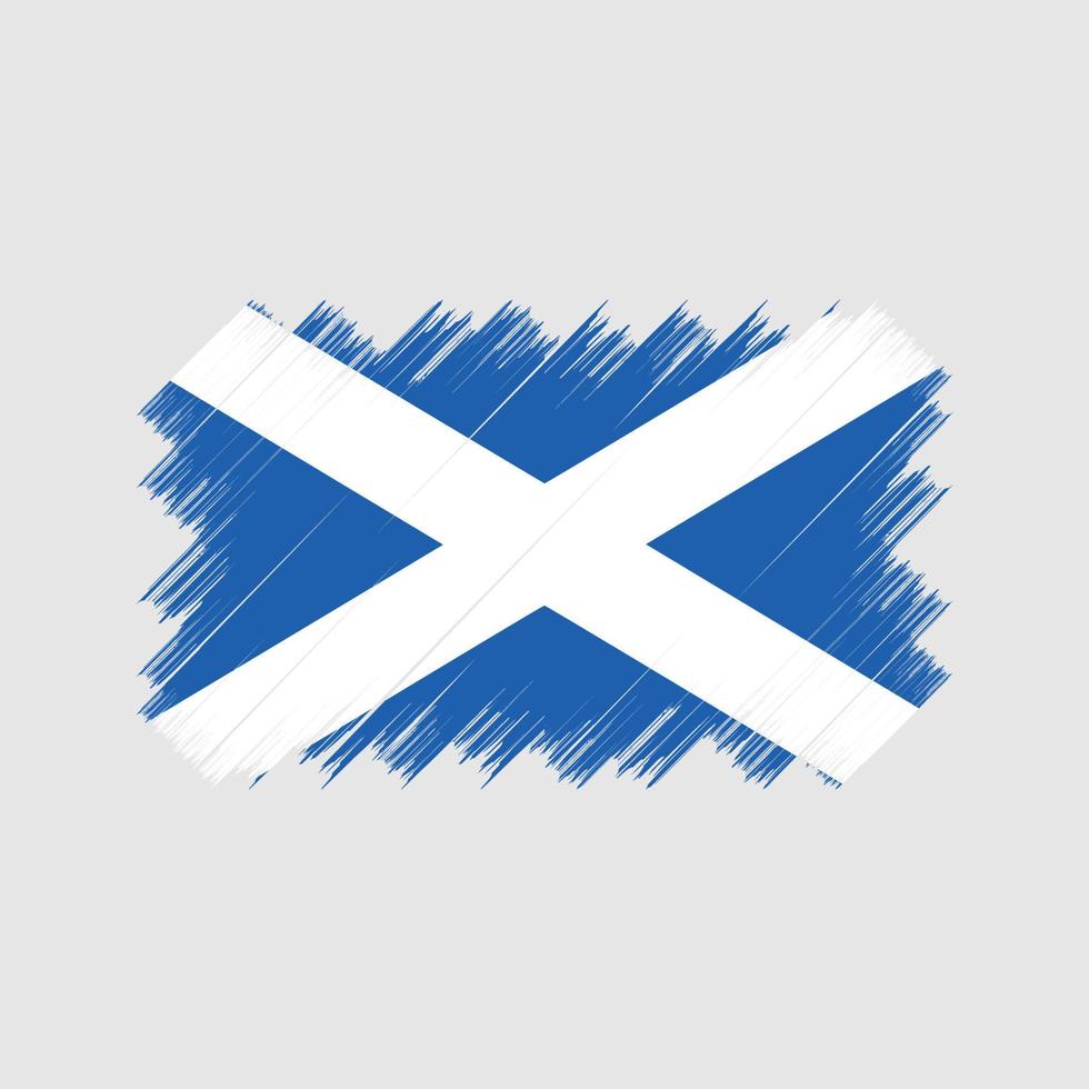 Scotland Flag Brush. National Flag vector