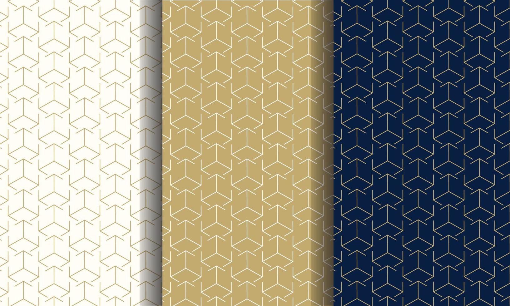 Set of luxury patter seamless. Pattern with different color for any brands vector