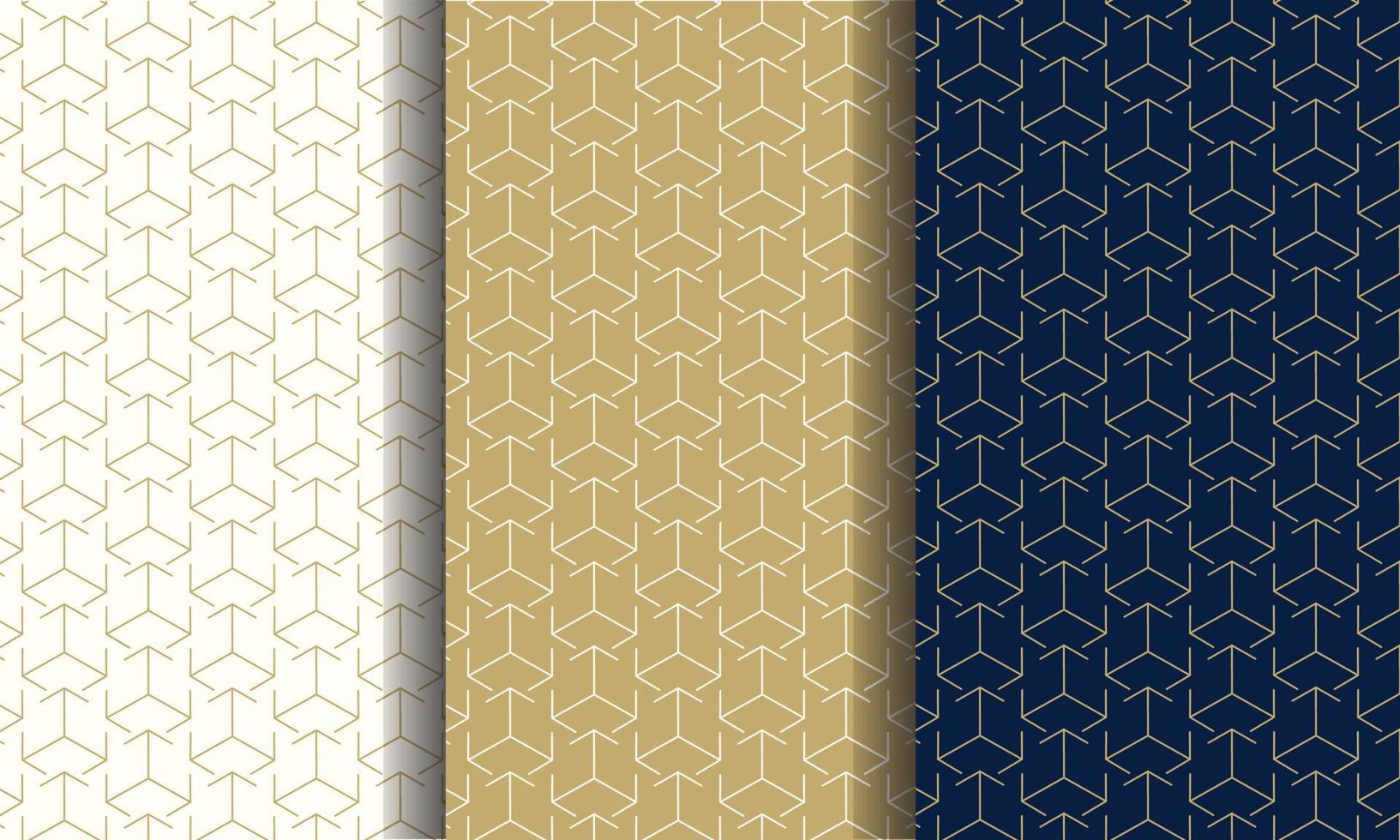 Set of luxury patter seamless. Pattern with different color for any brands vector