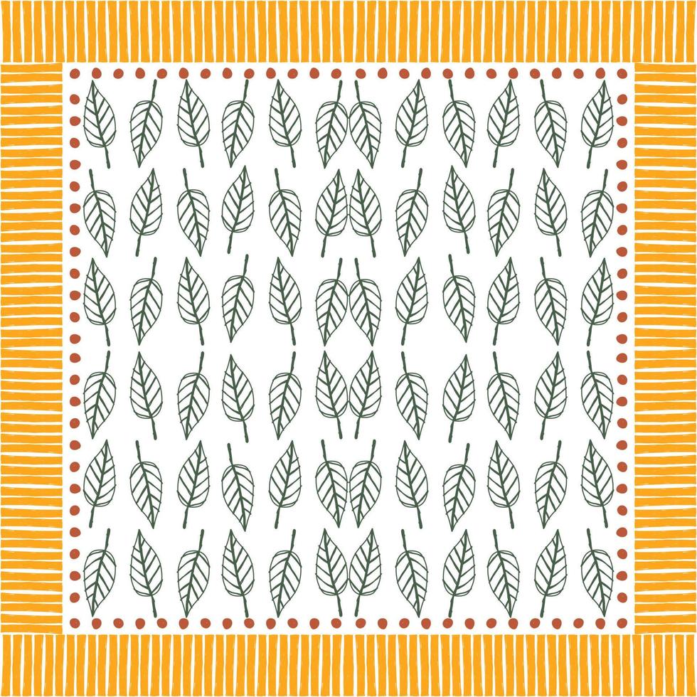 Patterns for decorating large shawls or blankets. Hand drawn vector
