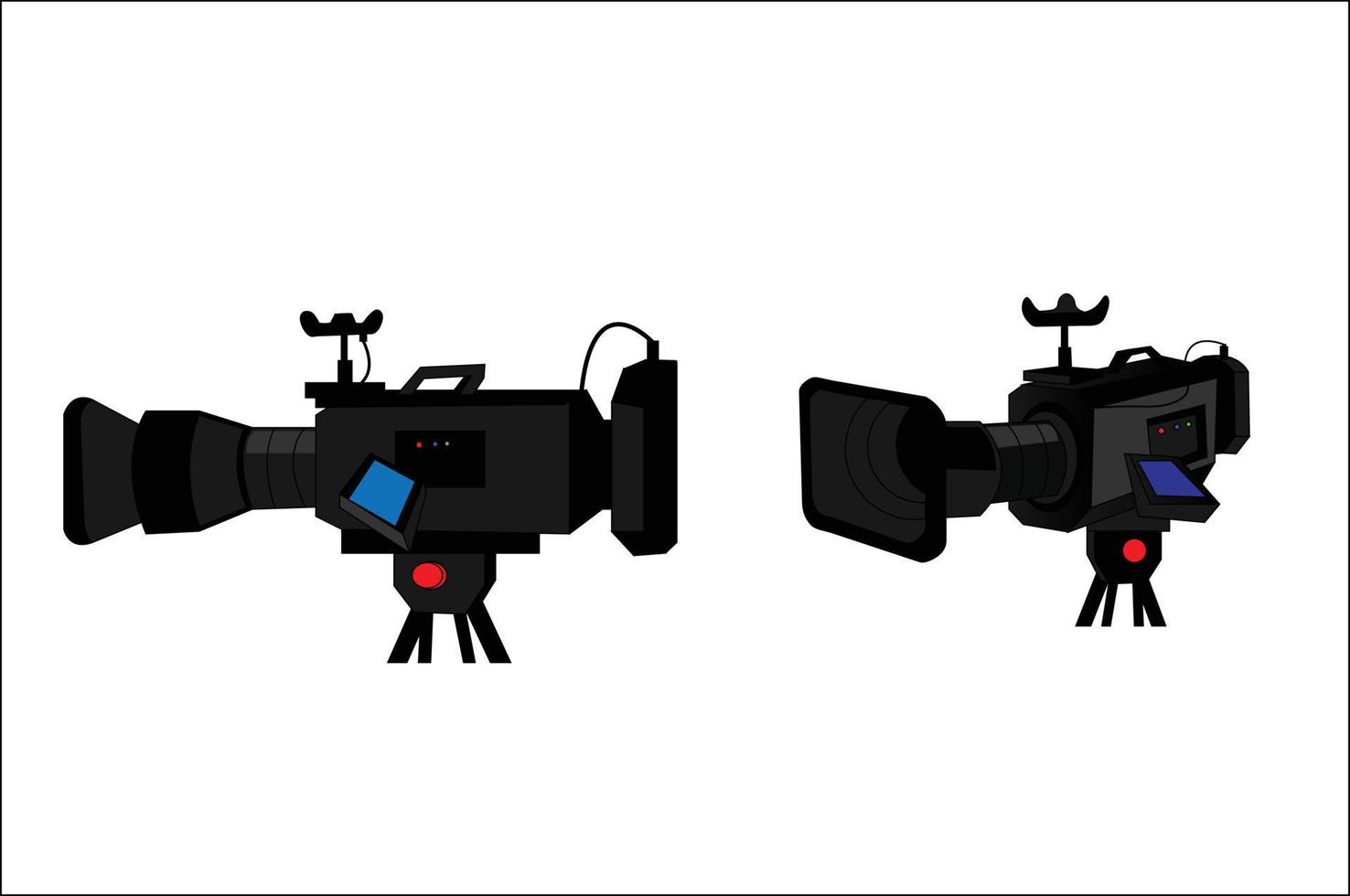 Set of film camera vector illustration