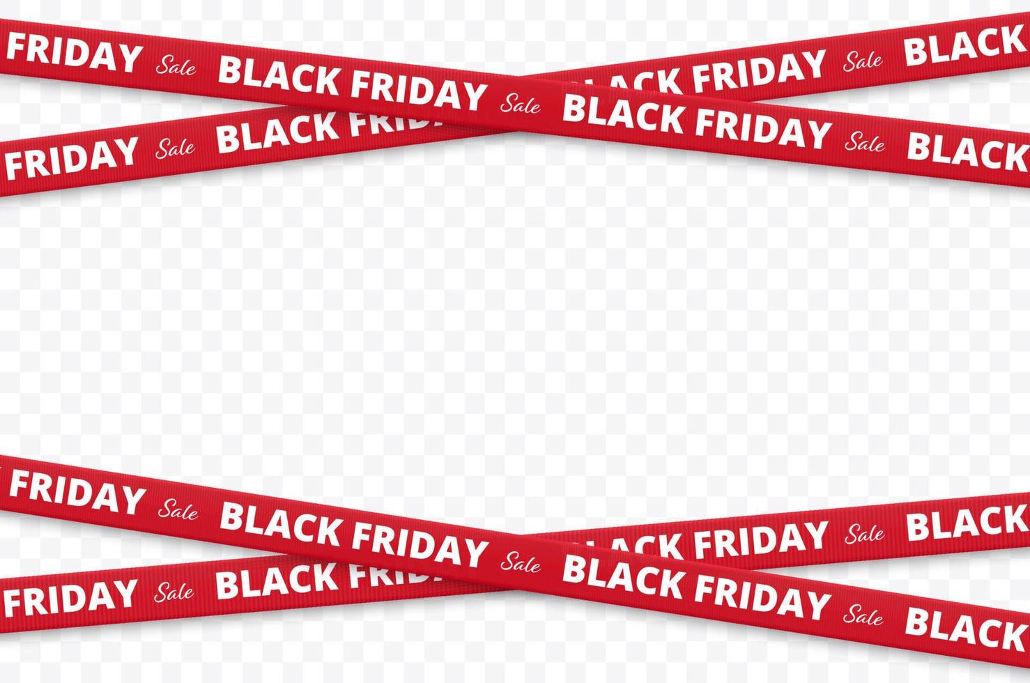Black Friday Sale. Black Friday tapes isolated. Vector illustration