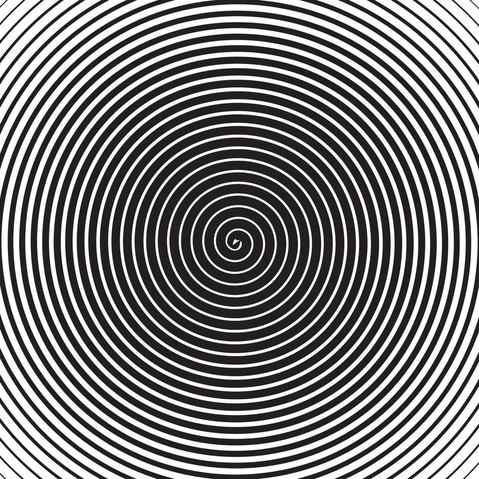 psychedelic spiral with radial rays, vector