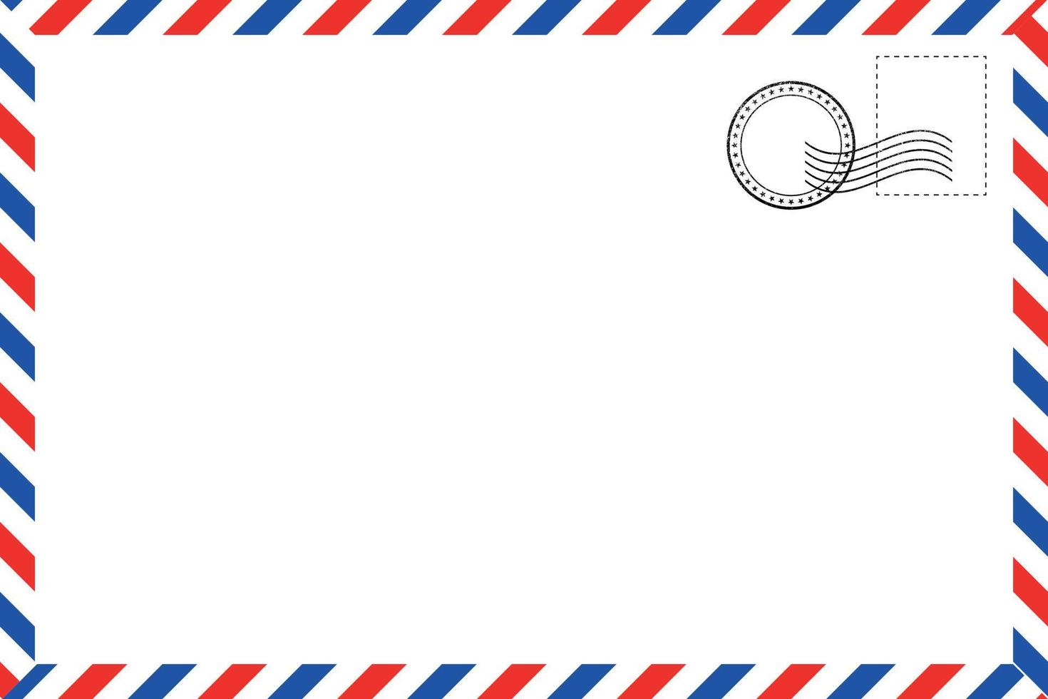 Realistic vintage postcard vector