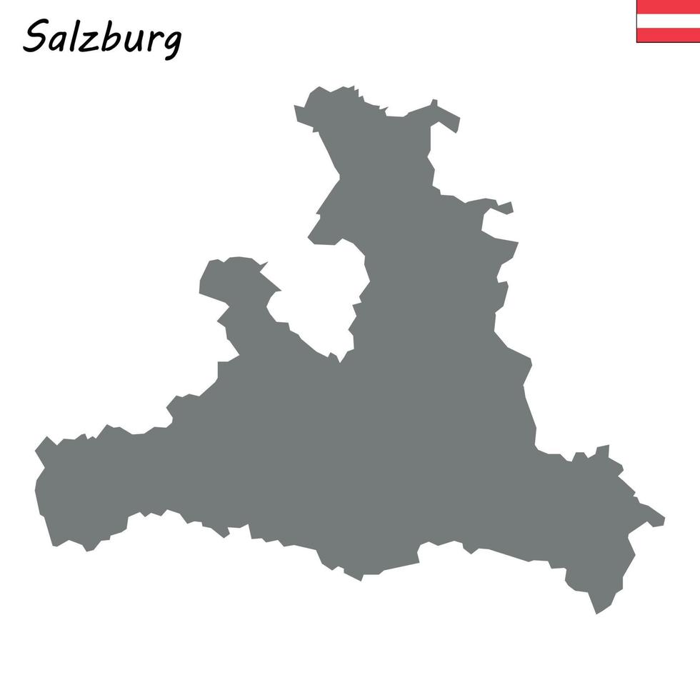 map state of Austria vector