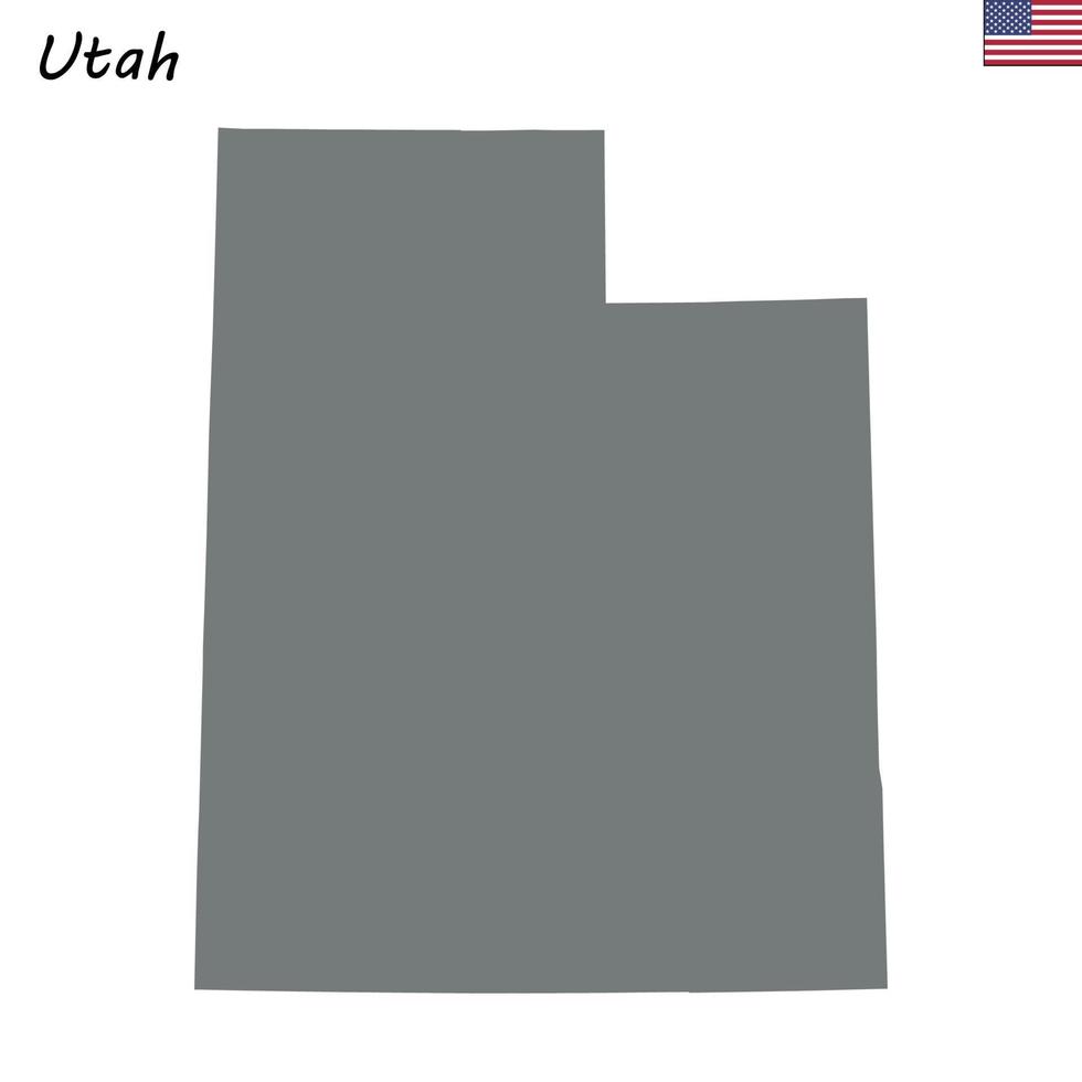 High Quality map state of United States vector