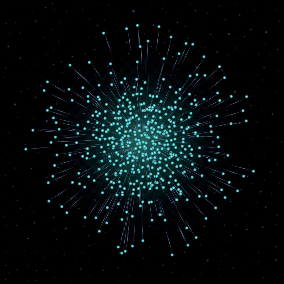 firework lines with particle star dust vector