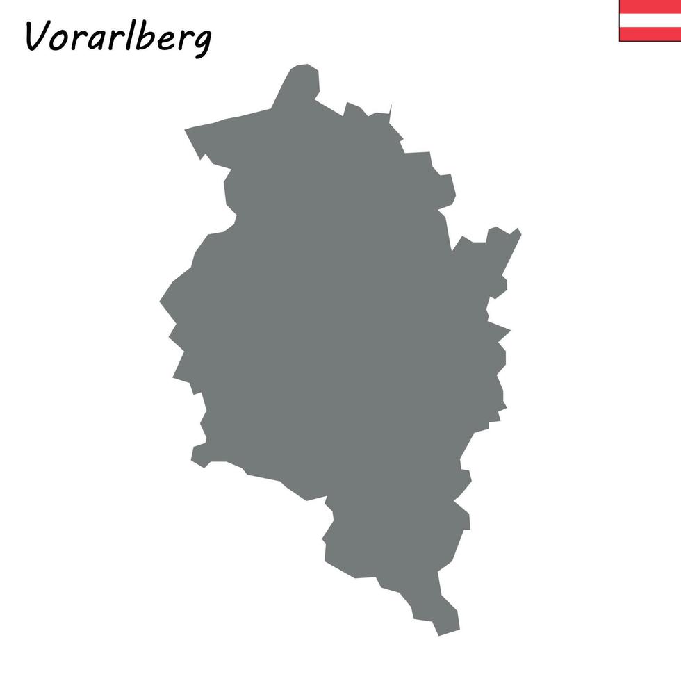 mapa estado de austria vector