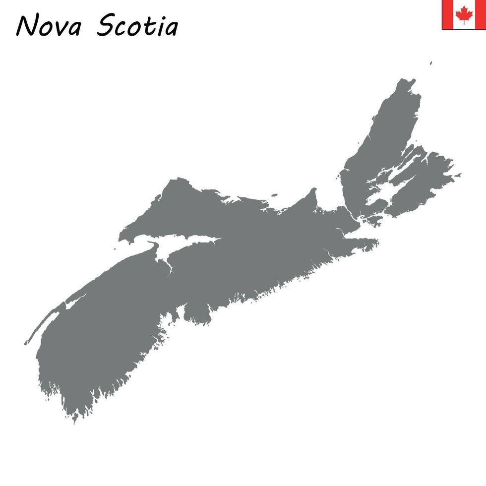 mapa provincia de canada vector