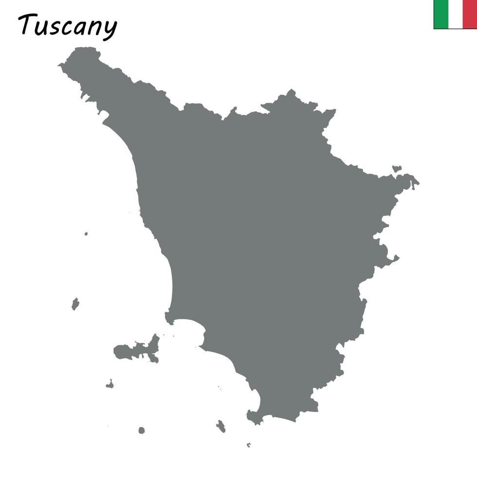 mapa de la región de italia vector